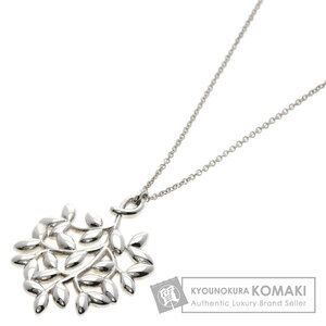 Tiffany Olive Leaf Necklace Silver
